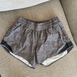 Lululemon Women’s Gray Running Shorts Size 6 Tall Athletic
